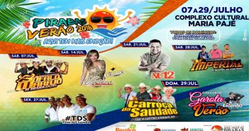 Programação para as férias de julho em são joão de pirabas 2018
