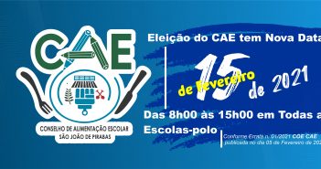 Nova mudança antecipa Eleição do CAE para o próximo dia 15