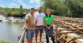 Prefeita Kamily Araújo visitou a Ponte de São Domingos